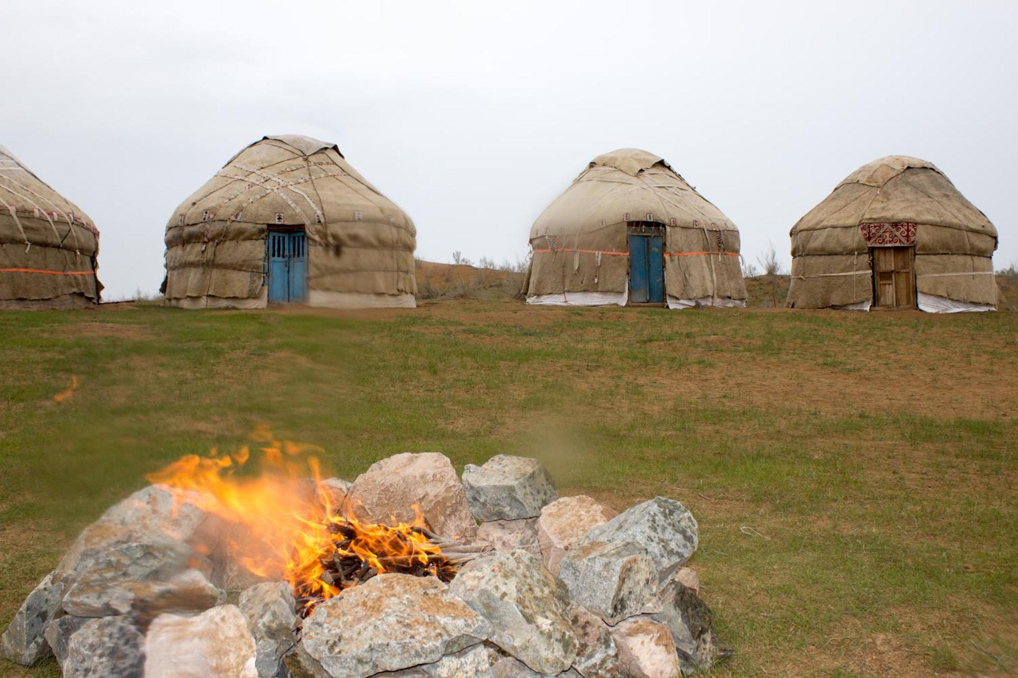 ホテル Authentic Uzbek Yurt Camp Eco-Friendly Nurota エクステリア 写真