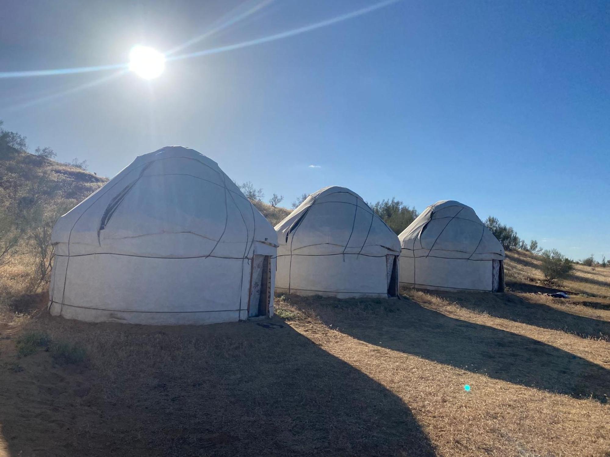 ホテル Authentic Uzbek Yurt Camp Eco-Friendly Nurota エクステリア 写真